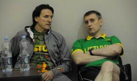 Lietuvos krepšinio rinktinės treniruotė Klaipėdoje