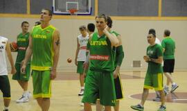 Lietuvos krepšinio rinktinės treniruotė Klaipėdoje