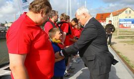 "Lietuva" išpaukia į didžiųjų burlaivių regatą