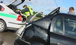 Lietingo ryto avarijoje sužeisti trys lenkai