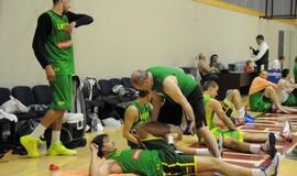 Lietuvos krepšinio rinktinės treniruotė Klaipėdoje