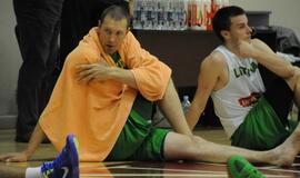 Lietuvos krepšinio rinktinės treniruotė Klaipėdoje