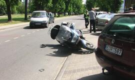 Vasaros pradžia pažymėta motociklo avarija