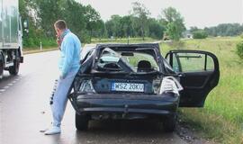 Lietingo ryto avarijoje sužeisti trys lenkai