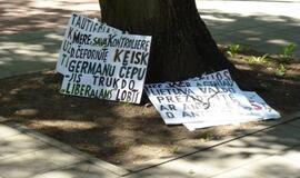 Piketas prie Klaipėdos apygardos prokuratūros