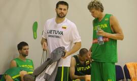 Lietuvos rinktinės krepšininkų treniruotė Klaipėdoje