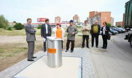 Klaipėdoje - pirmasis požeminis šiukšlių konteineris