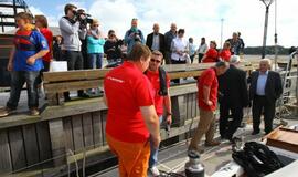 "Lietuva" išpaukia į didžiųjų burlaivių regatą