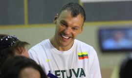 Lietuvos rinktinės krepšininkų treniruotė Klaipėdoje