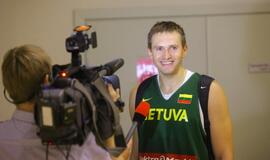 Lietuvos rinktinės krepšininkų treniruotė Klaipėdoje