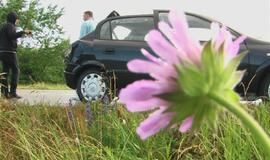 Lietingo ryto avarijoje sužeisti trys lenkai