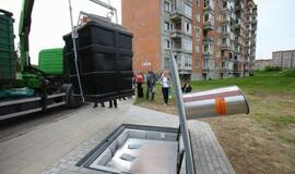 Klaipėdoje - pirmasis požeminis šiukšlių konteineris