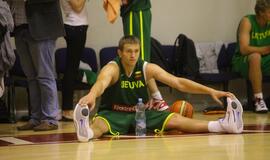 Lietuvos rinktinės krepšininkų treniruotė Klaipėdoje