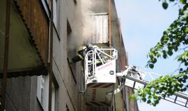 Klaipėdos centre nuo kompiuterio užsidegė butas