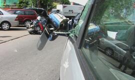 Vasaros pradžia pažymėta motociklo avarija