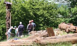 Restauruojamas Ablingos tragediją įamžinęs skulptūrų memorialas