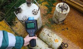 Vėžaičiuose aptikti konteineriai su radiacijos ženklais