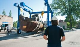 Istorinio laivo kelionė į naujus namus