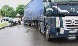 Vilkikas ir vėl prispaudė neatidų vairuotoją