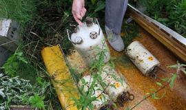 Vėžaičiuose aptikti konteineriai su radiacijos ženklais