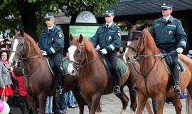 Girtas Lady Gagos gerbėjas smogė per snukį policijos žirgui