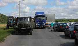 Grūdų karštinė veikia ir nieko dėtus vairuotojus