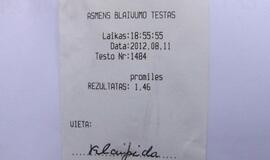 Neblaivus vairuojant veteranas vėl padarė avariją girtas