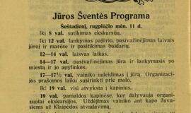 Jūros šventė 1934: saugomos kopos ir „Persil“ yra „Persil“