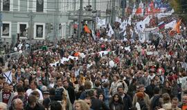 Maskvoje prasidėjo masinis protestas prieš V. Putiną