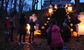 Švėkšnos parke nušvito per 500 moliūgų - žibintų