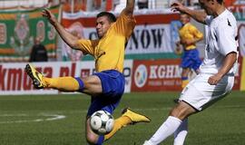 Futbolininkui T. Labukui Latvijoje nepavyko atlikti "hetriko"