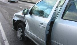 Po avarijos Pilies gatvėje - didelės spūstys