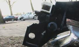 Po avarijos Pilies gatvėje - didelės spūstys