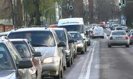 Po avarijos Pilies gatvėje - didelės spūstys