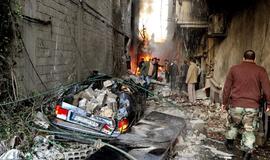 Teroro aktai prie Damasko pareikalavo mažiausiai 54 žmonių gyvybių