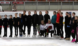 Jauniesiems dailiojo čiuožimo talentams – I.Tobias ir D.Stagniūno treniruotė