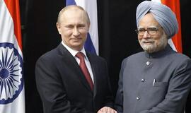 Rusija ir Indija pasirašė milijardų vertės sutartis dėl ginklų