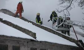 Naujojoje Uosto gatvėje degė pastatas