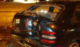 Po smūgio į medį liko tik "Žalias lapas" (foto)