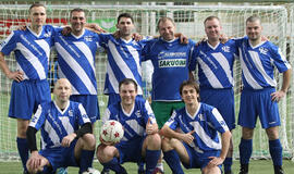 Žurnalistai susirungė futbolo aikštėje