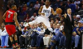 "Raptors" su Jonu Valančiūnu pralaimėjo absoliučiai NBA lygos autsaiderei "Bobcats" ekipai