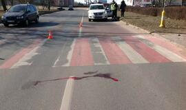 Fatališka pėsčiųjų perėja: sunkiai sužeistas vyriškis