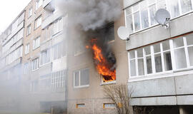 Klaipėdoje bute kilo gaisras