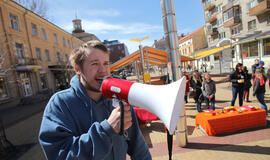 Klaipėdos studentai kvietė prisiminti solidarumą