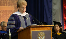 Lietuvos Prezidentei suteiktas Džordžstauno garbės daktarės vardas