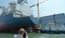 SGD terminalo laivas jau ant vandens