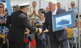 Laivų "Skalvis" (M53) ir "Kuršis" (M54) krikštynos