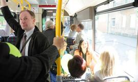 Klaipėdoje pristatyti nauji miesto autobusai