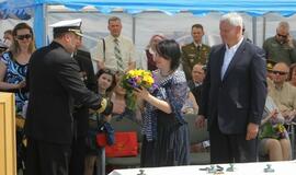 Laivų "Skalvis" (M53) ir "Kuršis" (M54) krikštynos