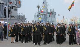 Laivų "Skalvis" (M53) ir "Kuršis" (M54) krikštynos